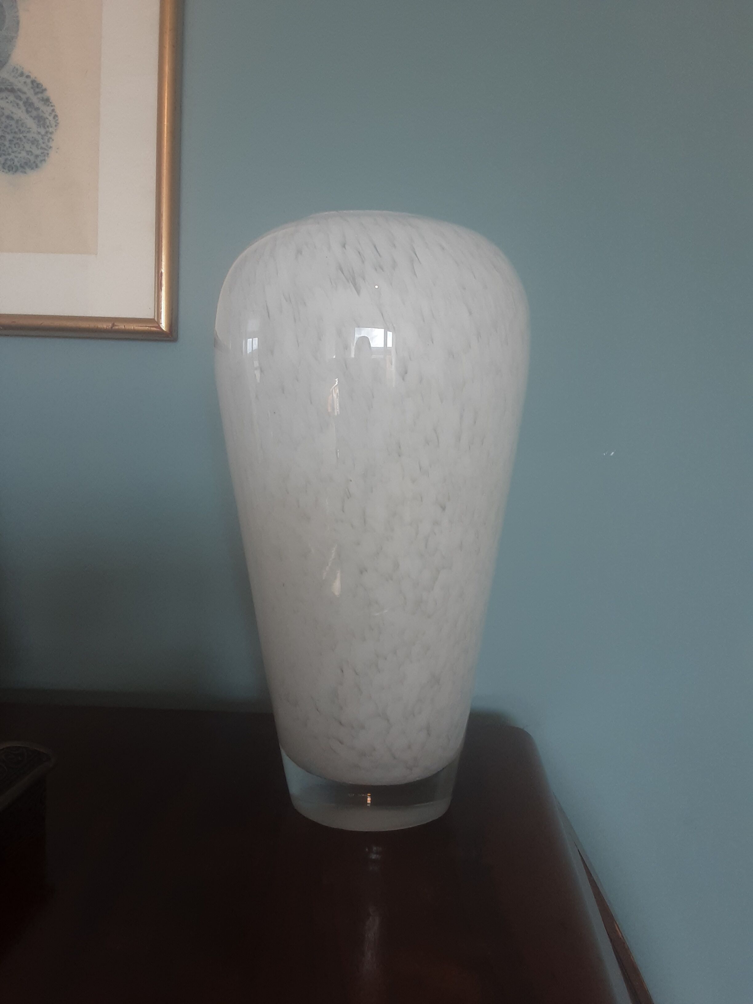 White Murano vase - year 80