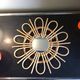 Sun mirror / vintage rattan wood flower