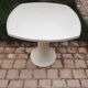 Set of a table and 3 tulip leg chairs, 1970s Space Age inspired.
