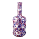Antique polychrome speckled glass carafe/bottle from Clichy, late 19th century