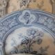 Assiettes en faïence anglaise. 19ème.  Grosvenor China