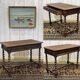 Henry II oak desk table from the early 20th century