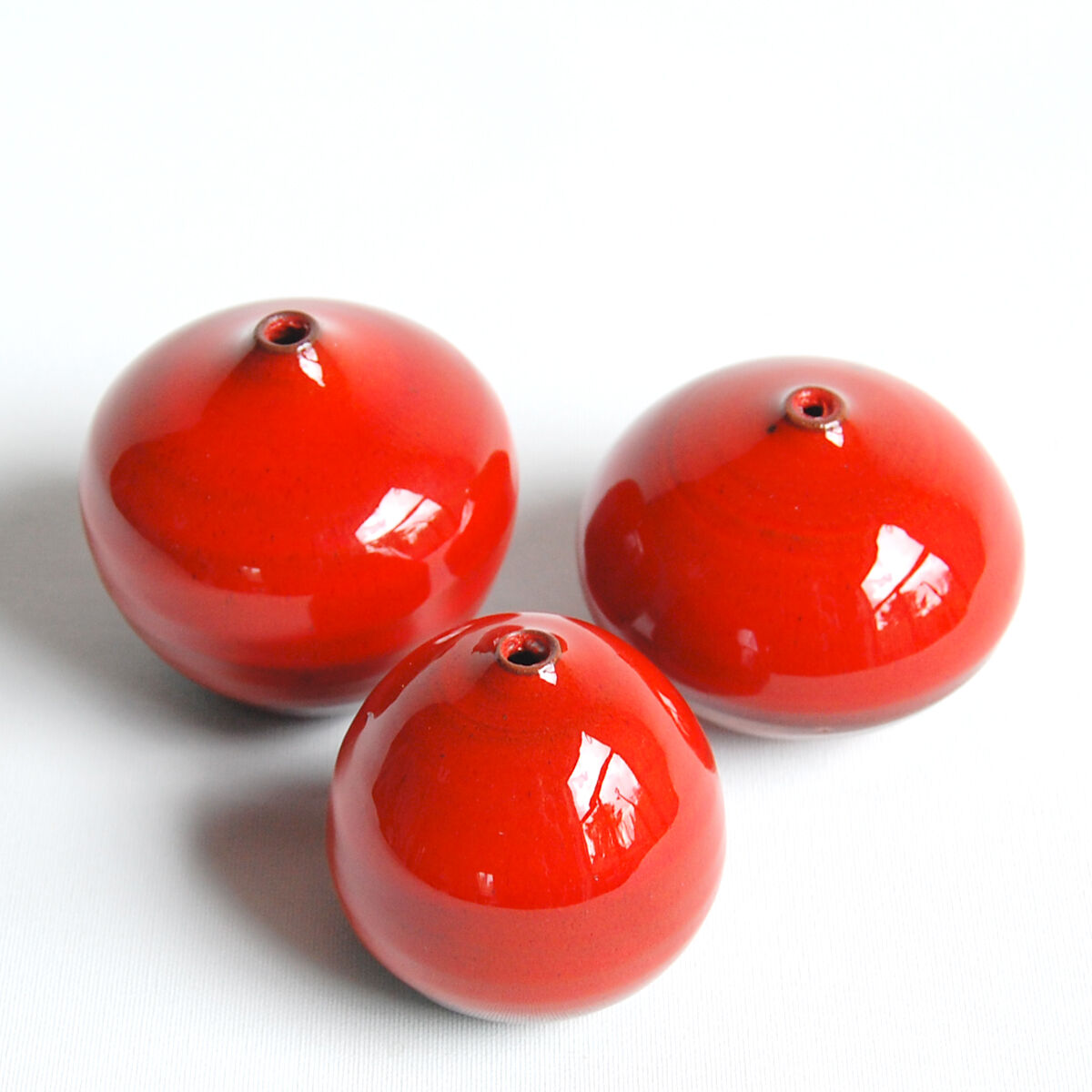Trio of red ceramics Antonio Lampecco