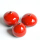 Trio of red ceramics Antonio Lampecco