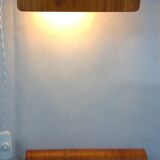 Pair of teak bedside sconces, model V321 from Nator
