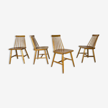 4 chaises Fanett d'Ilmari Tapiovaara