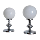 Paire de lampes de chevet classiques