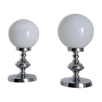 Paire de lampes de chevet classiques