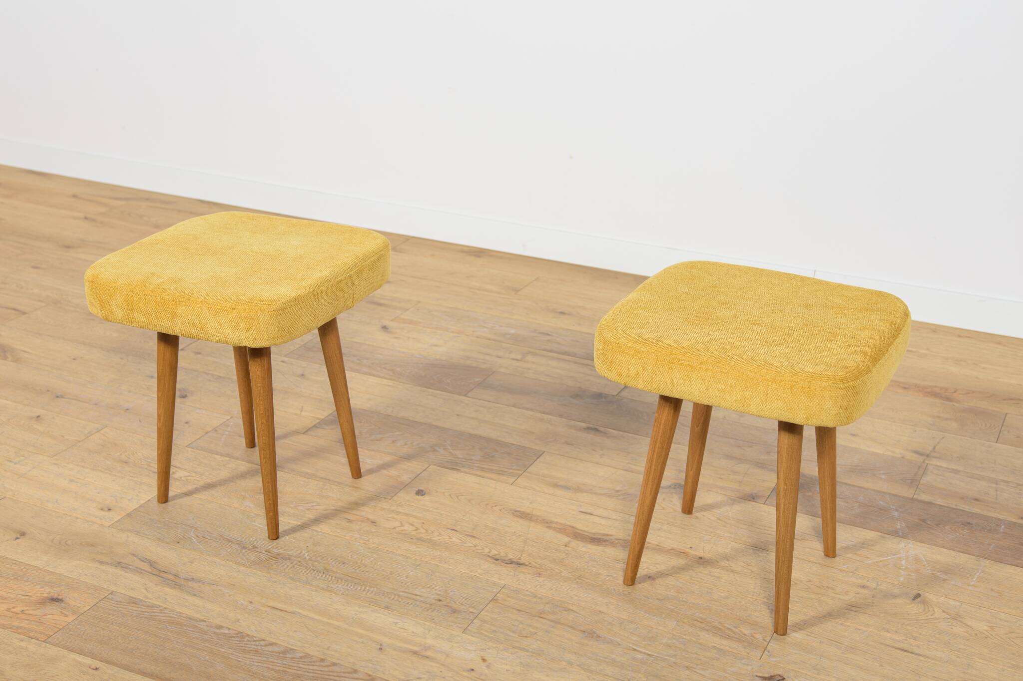 Mid-Century Teak Stool, Poland, 1970s
