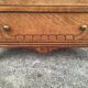 Art Deco commode with wooden top, vintage antique furniture.