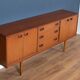 Retro teak 1960s mid century long teak sideboard