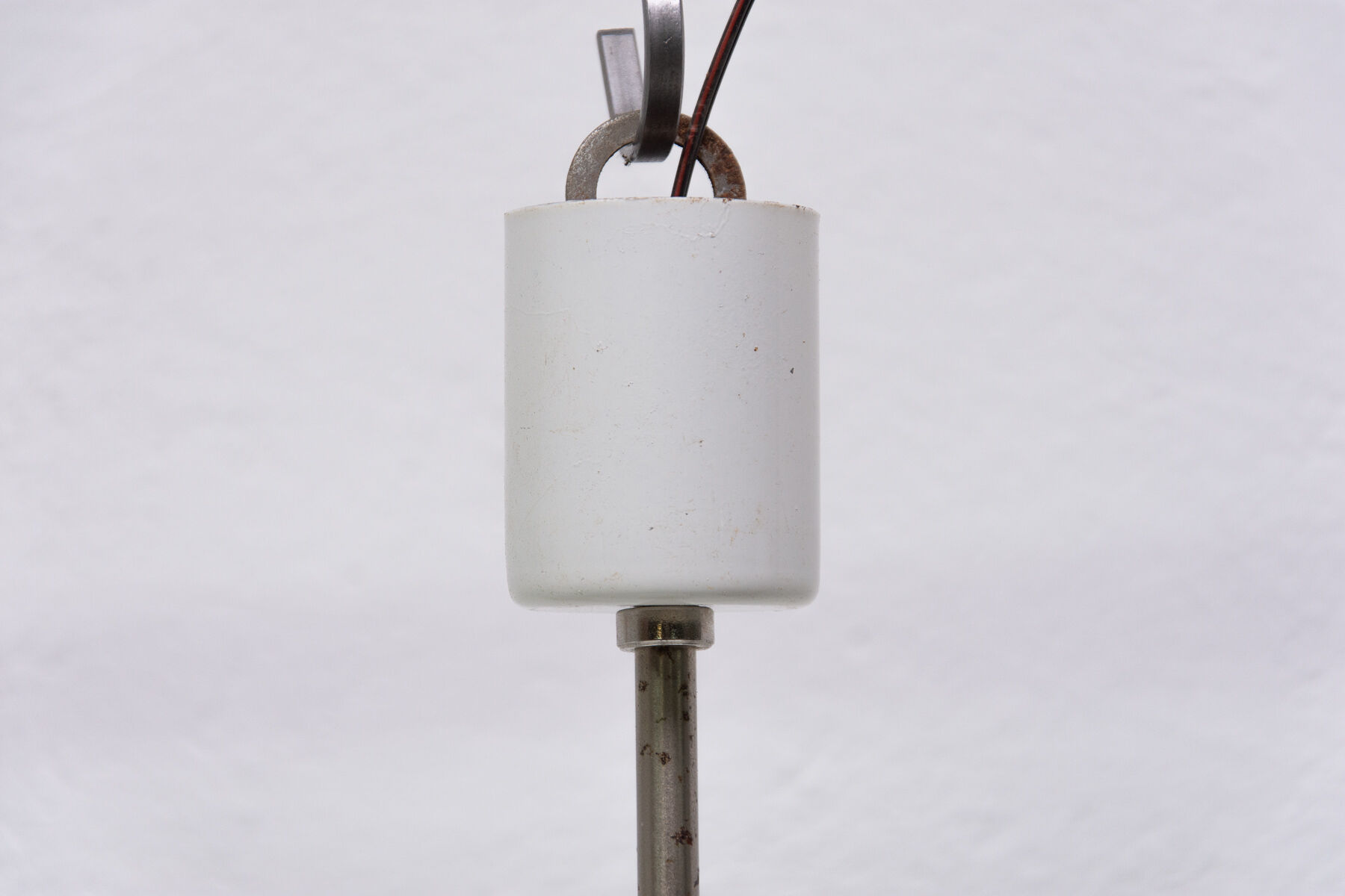 Paire de suspensions en verre opaline Vintage, bloc de l’est 1970