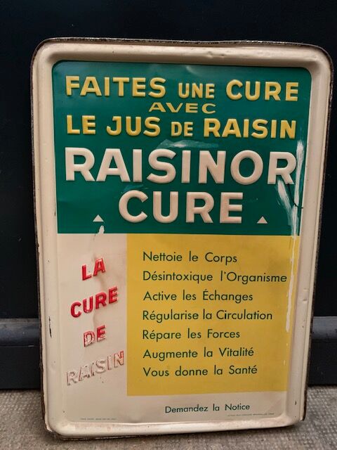 Advertising plate Raisinor