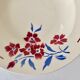 Lot de 6 assiettes creuses porcelaine opaque fleurs