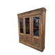 Showcase in fine walnut from the 19th century.