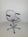 Vintage chrome swivel armchair