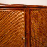 Vivai del Sud rattan sideboard, 1970