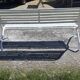 Iron and wood bench of the 50s foldable
