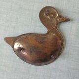 Cendrier canard laiton vintage