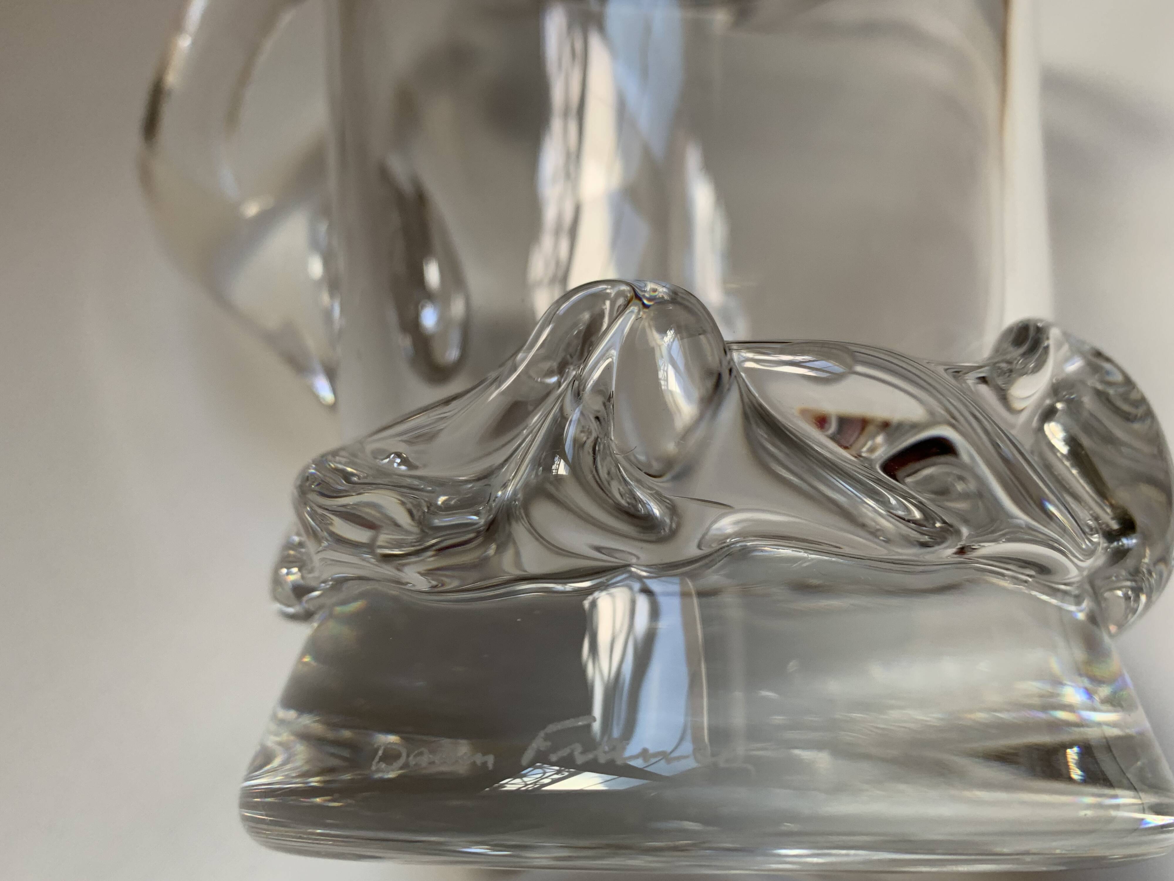 Pichet à eau en cristal de Daum, modèle Sorcy