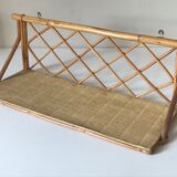 Vintage rattan shelf design 60 years