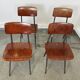 Set of 4 Spinstoel chairs for Marko 60s Netherlands