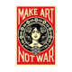 Shepard Fairey (Obey Giant): Make art not war - Signed lithograph