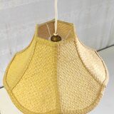 Rattan flower suspension "made in Korea" – 70s/80s