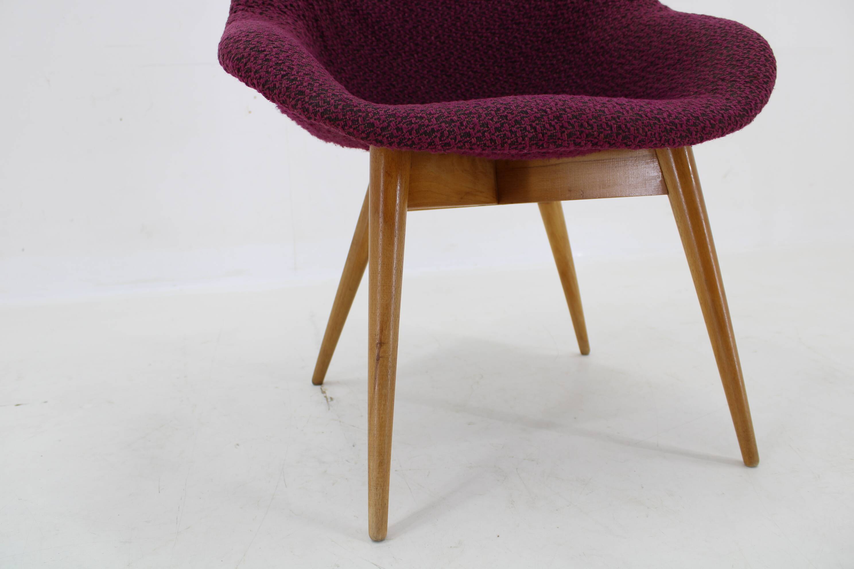 1970s Shell Beech Chair, Czechoslovakia