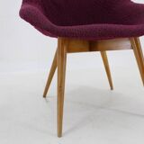 1970s Shell Beech Chair, Czechoslovakia