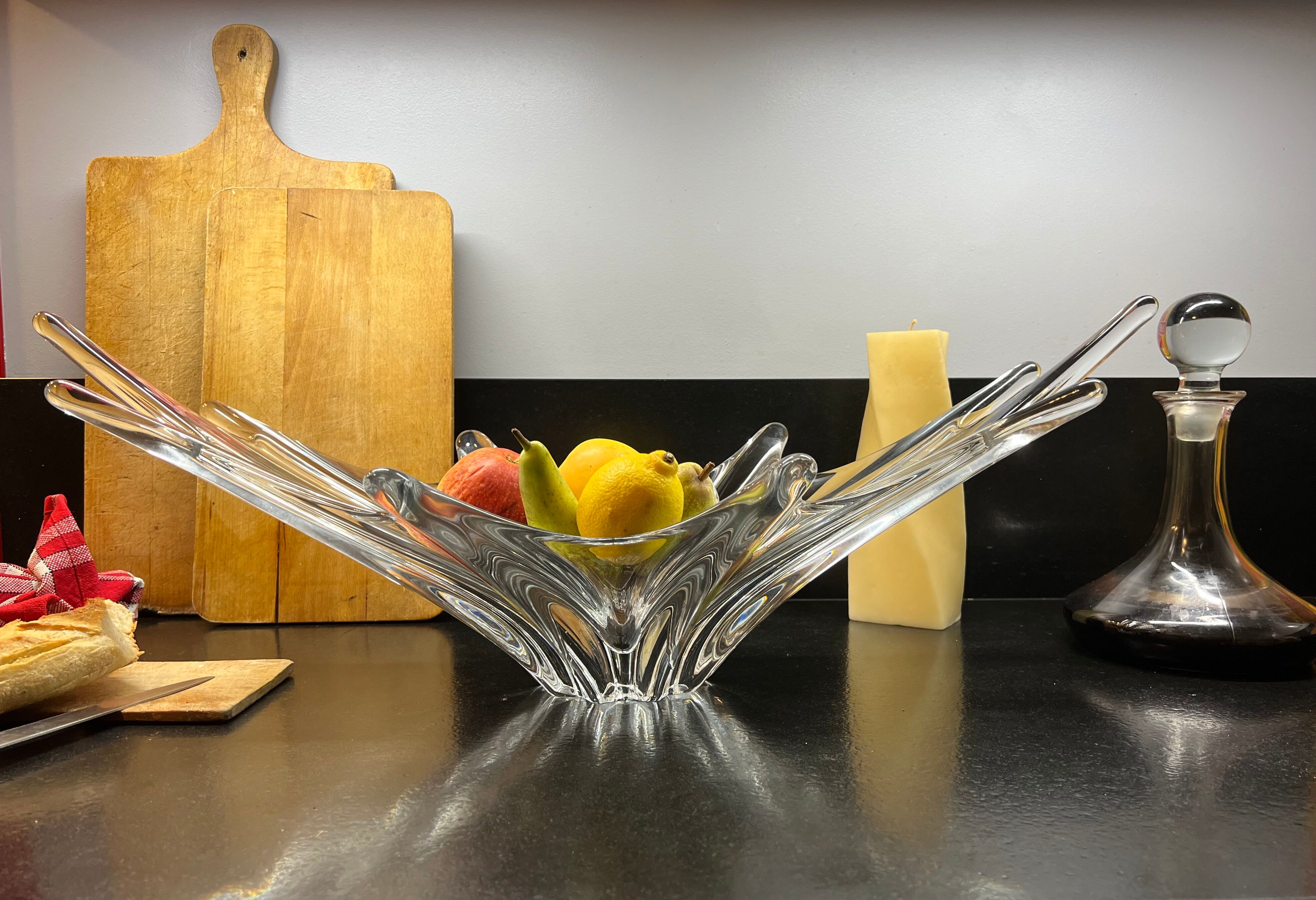 Large vintage cut crystal Baccarat 50s