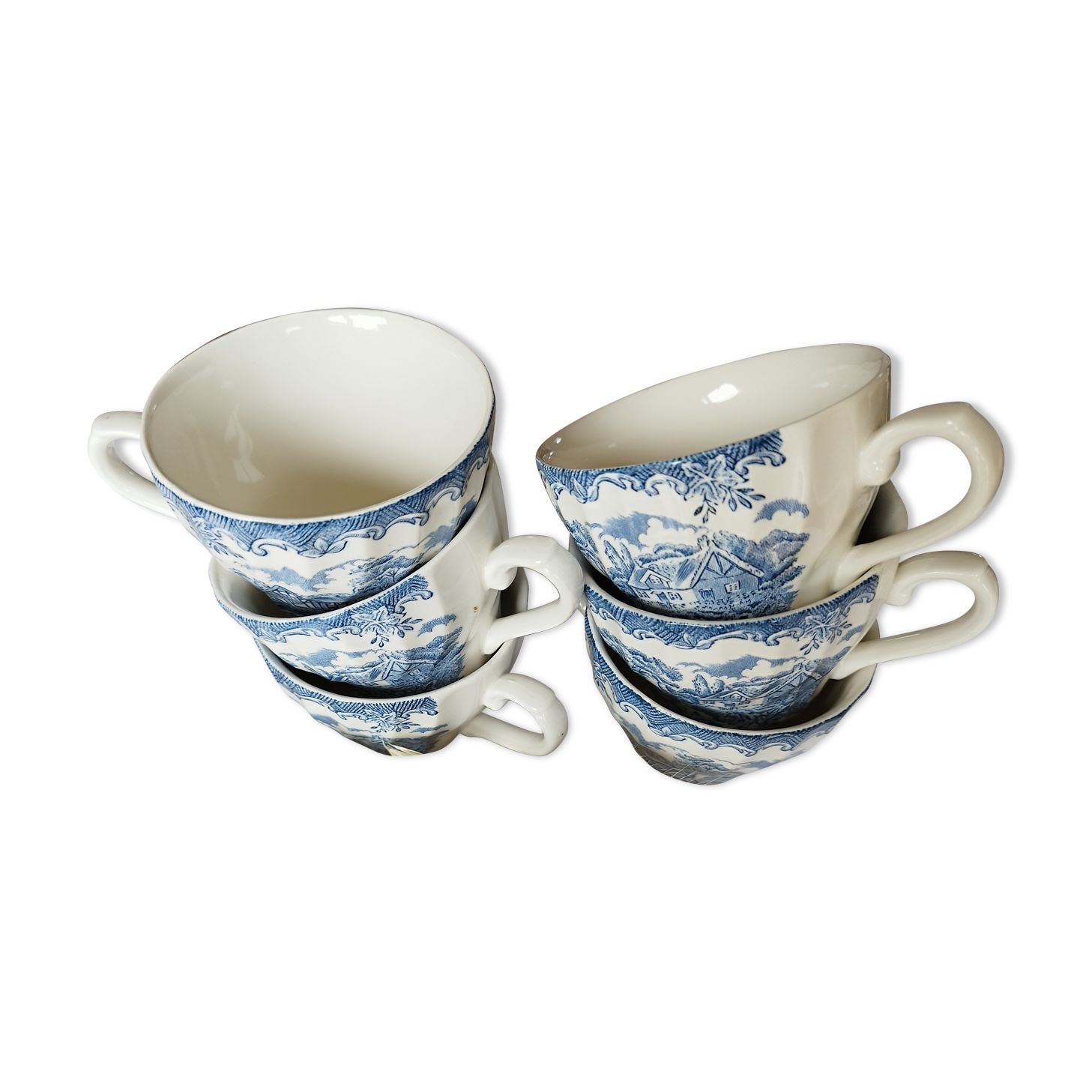 Set de 6 tasses anglaises