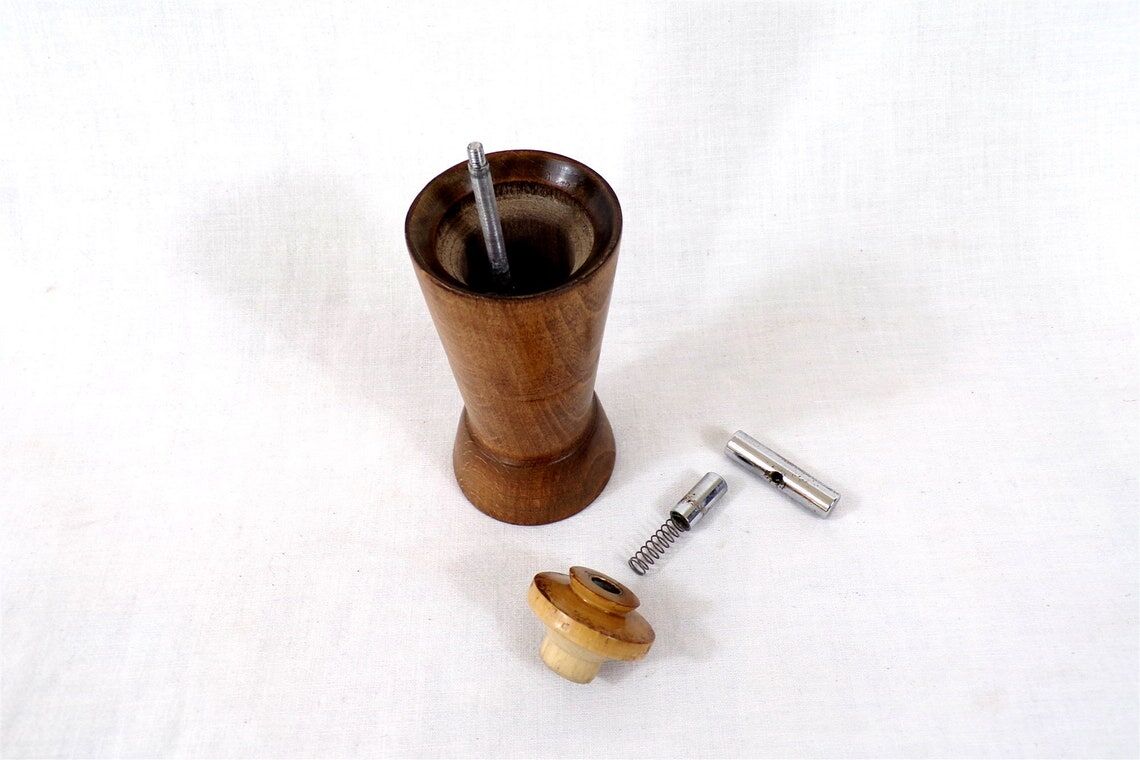 Vintage wooden pepper mill marlux brand made in France