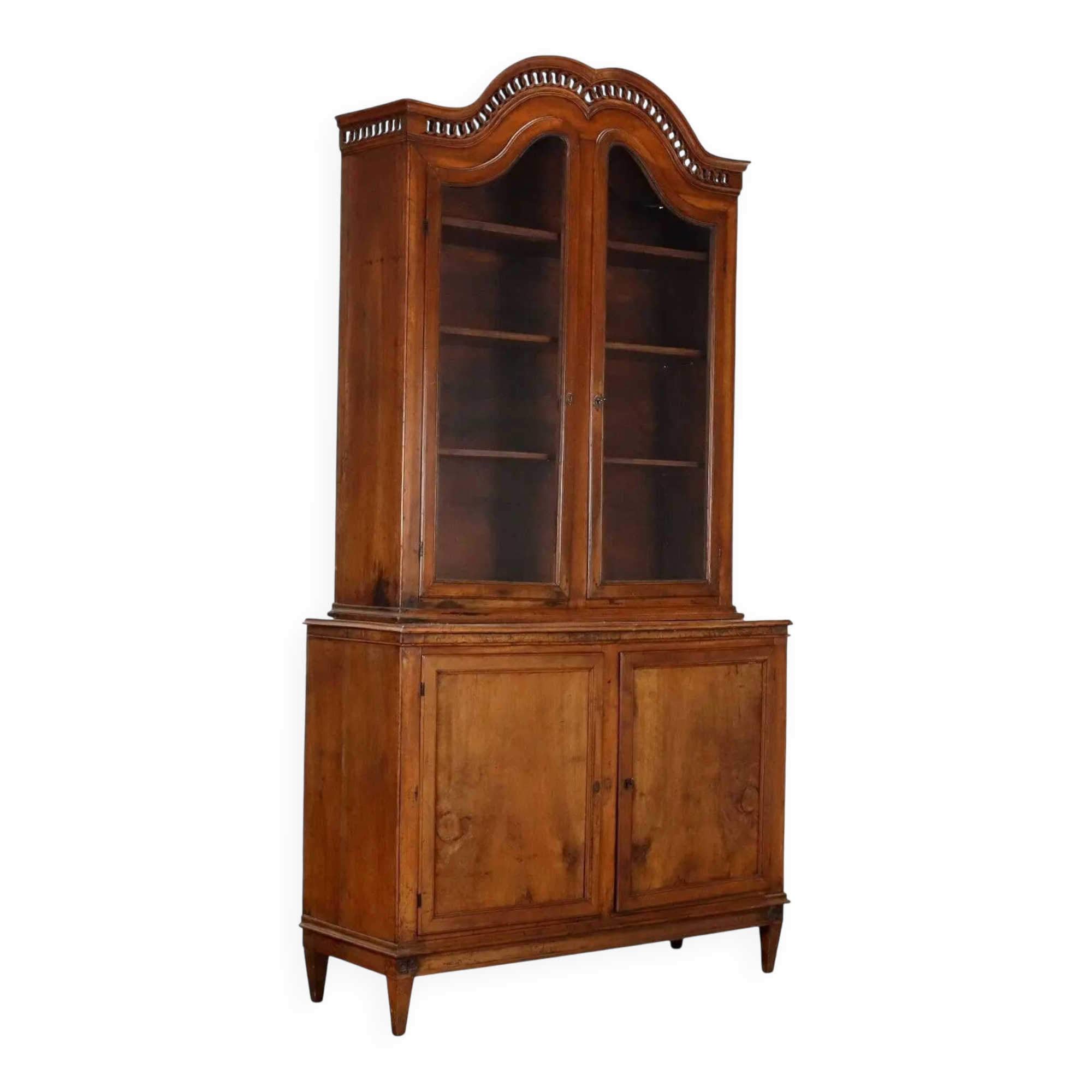Antique walnut buffet in neoclassical style, 19th century