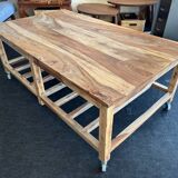 Large AMPM coffee table on wheels
