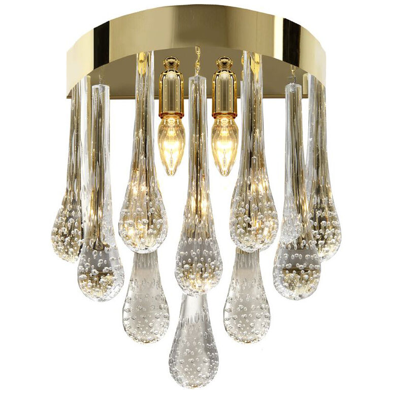 Belt “big drops” murano glass wall sconce