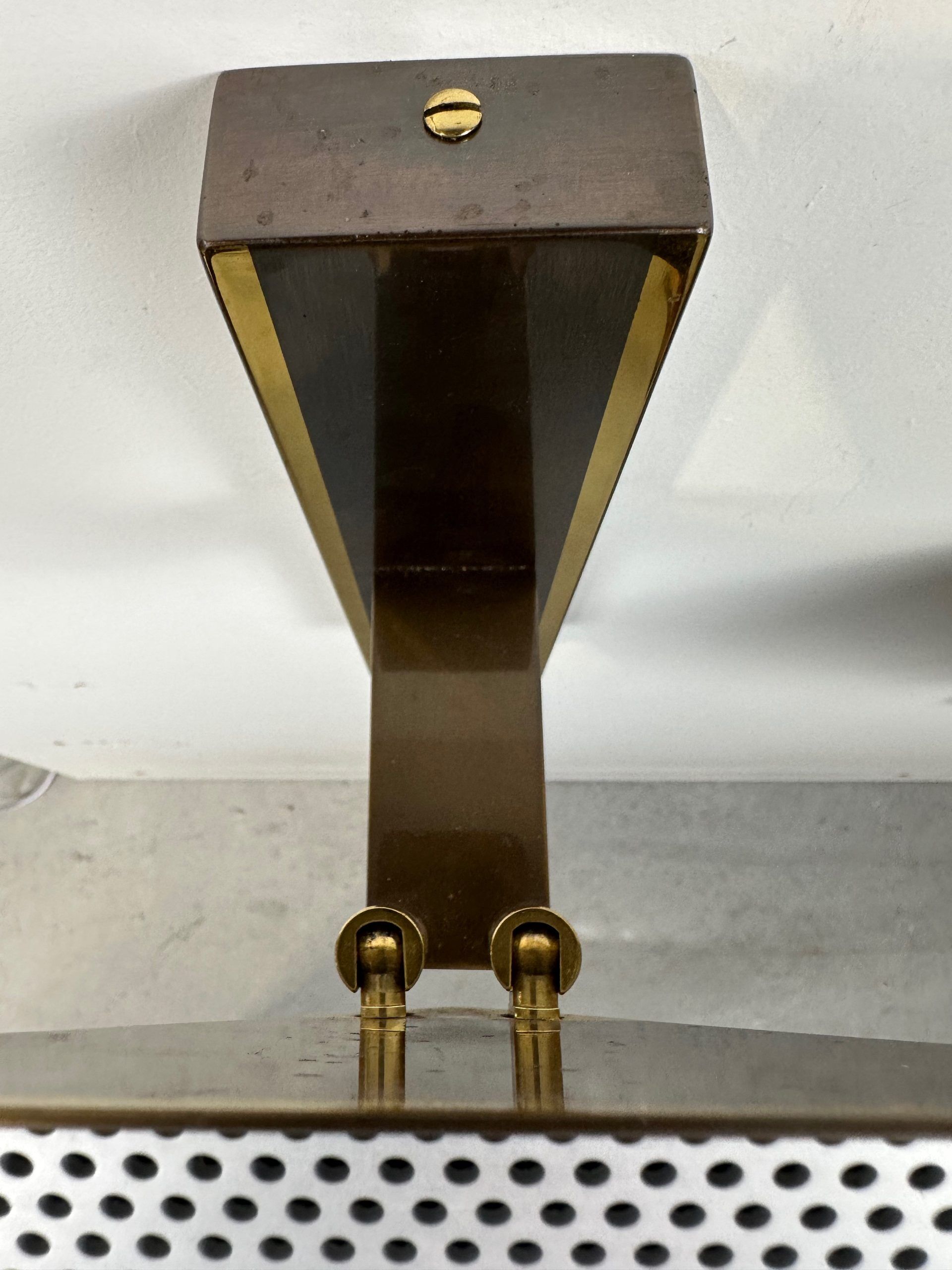 2x Vintage design bronze wall lamps