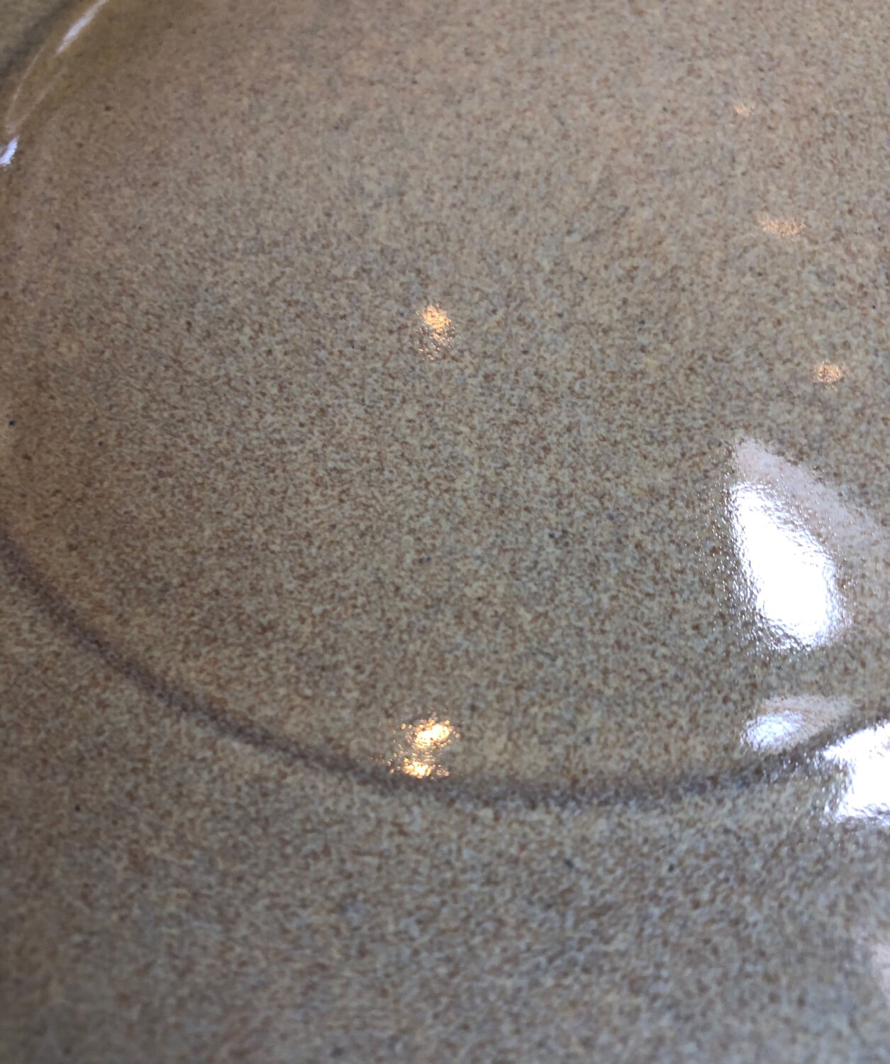 Paris ceramic dish with slip decoration, by Suzy Coste