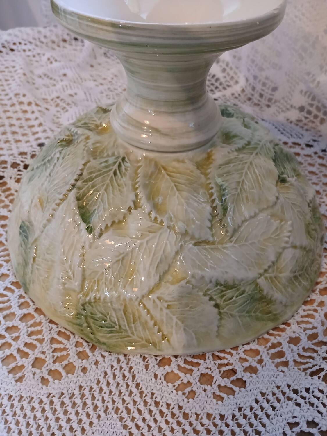 Antique fruit bowl in slip
