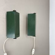 set of 2 cubic Charlotte Perriand LES ARCS Style Wall Lights, FRANCE 1960s