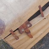 Large travel trunk with its cover