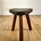 Cowherd stool tripod brutalist style 40s-50s