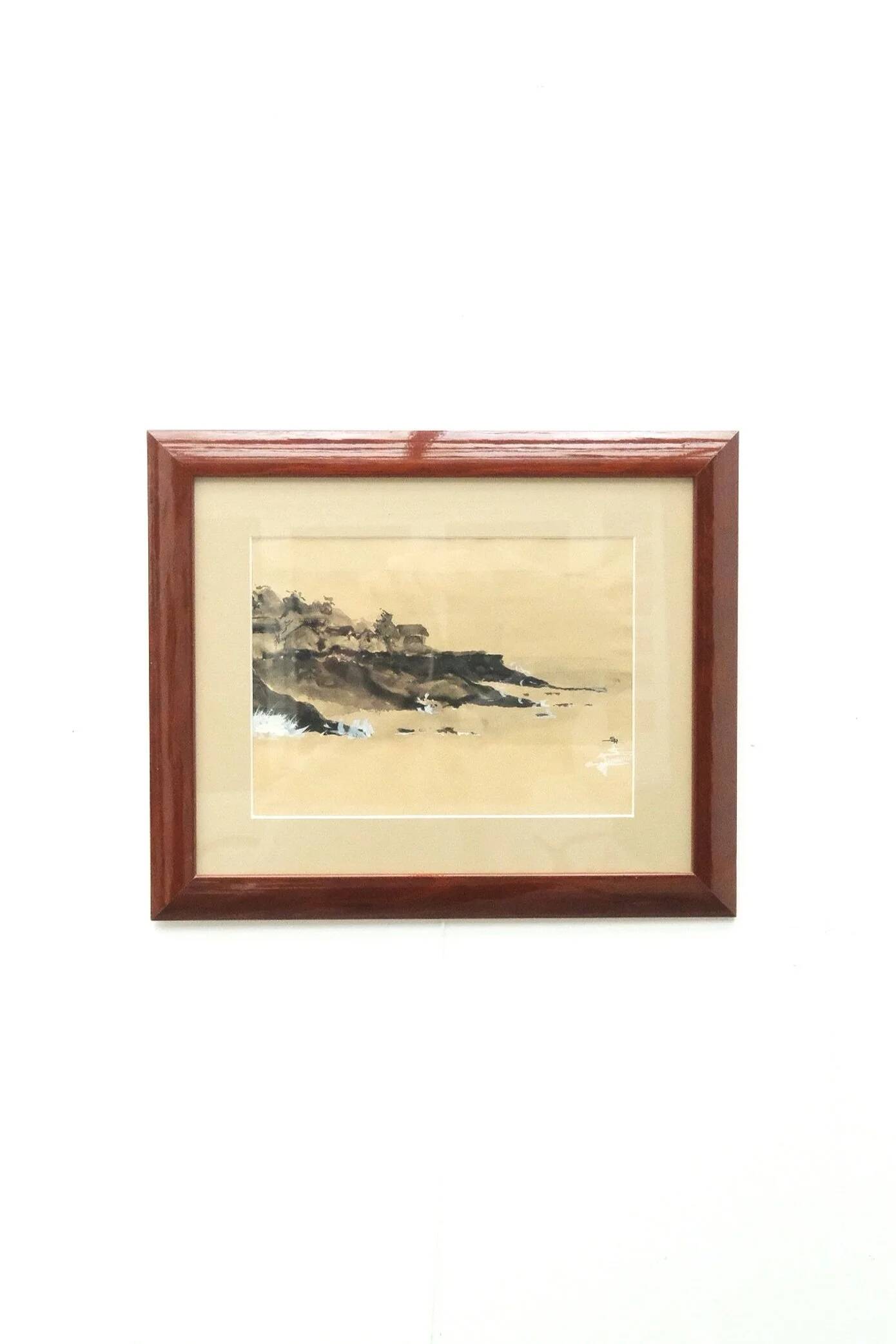 Watercolor on paper signed