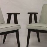 Armchair Bunny Type 300-177, 1960s antique gray fabric.