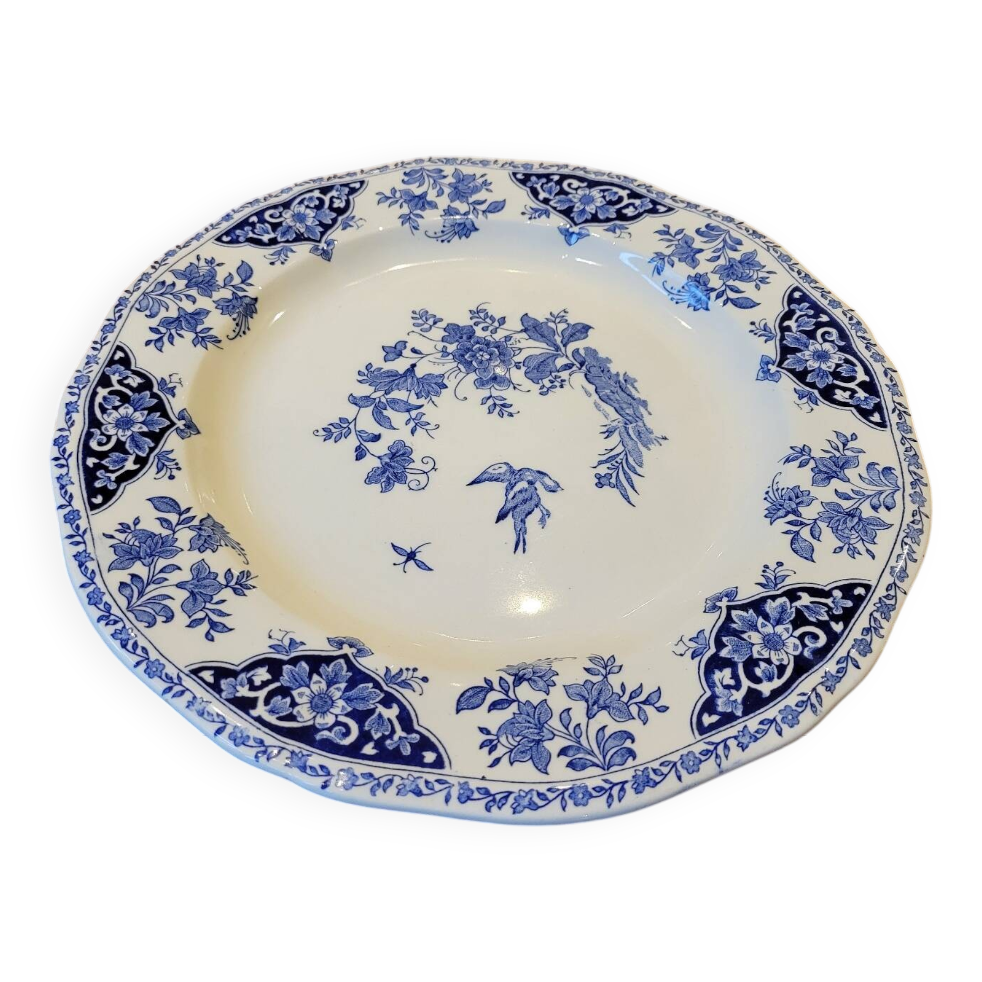 Blue dish in gien