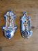 2 19th century earthenware holy water stoups