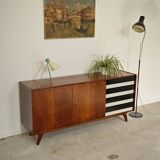 Black and white U 460 sideboard by Jiri Jiroutek for Interier Praha 1960