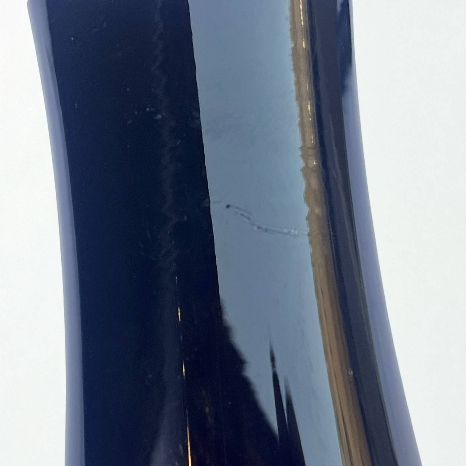 Vintage vase in purple gradient glass by Hessen Glaswerke, West Germany, 1960