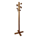 Pine coat rack with 10 hooks, 1970s.