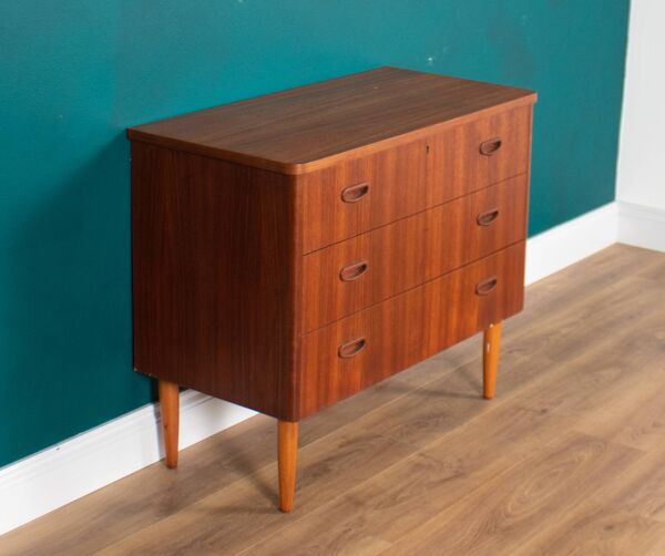 Commode de chevet rétro en teck des années 1960